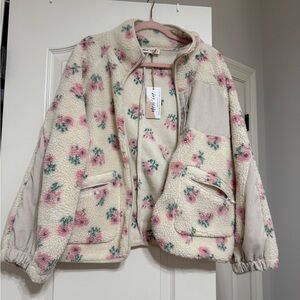 Floral Sherpa Jacket